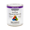 Premium Decor Pewter Gray Gloss Enamel Paint, Qt.