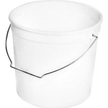 Encore Plastics 200317 Plastic Pail, White ~ 5 Pint/2.5 Qt