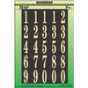 Address Number Set, Gold, Mylar Polyester, 2-In.