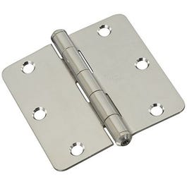 Door Hinge, Interior, Stainless Steel, 3.5-In.