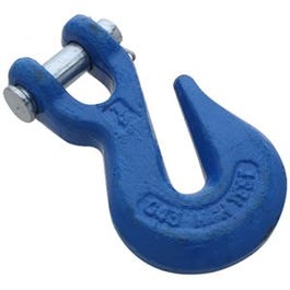 Clevis Grab Hook, Blue, 7/16-In.