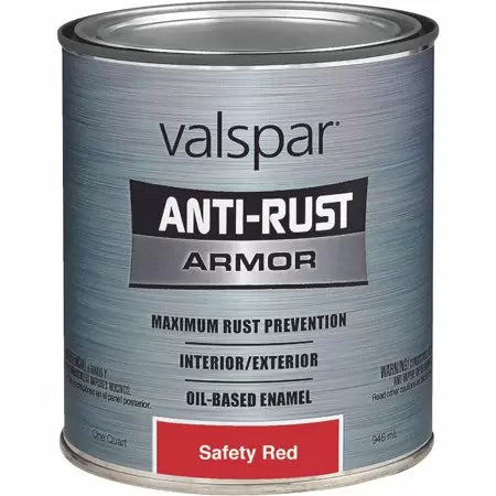 Valspar Gloss Anti-Rust Armor Enamel Tintable Interior/Exterior Paint (1-quart) Safety Red