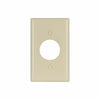 Eaton Cooper Wiring Single Receptacle Wallplate, Ivory