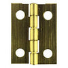 Narrow Hinge With Screws, Antique Brass, 1 x 3/4-In., 2-Pk.