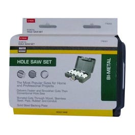 Bi-Metal Hole Saw Set, 6-Pc.