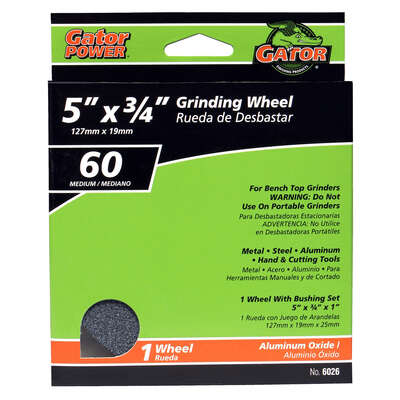 Gator vitrified Grinding Wheels 5 X 3/4 X 1