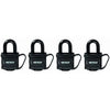 4-Pack 1-1/4 Inch Covered Lock