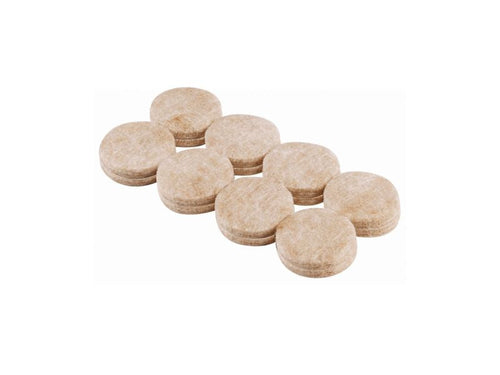 Shepherd Hardware 1-Inch Heavy Duty Self-Adhesive Felt Furniture Pads, 16-Pack, Beige