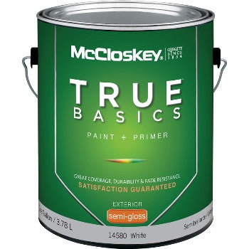 Valspar/McCloskey 080.0014580.007 Exterior White Semi-Gloss Paint 1 Gal.