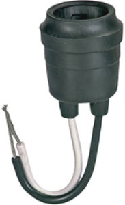 BLK MED BASE OUTDOOR SOCKET