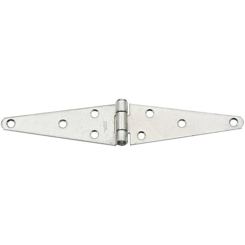 National 1.85 In. x 5 In. Zinc Heavy-Duty Strap Hinge (2-Pack)