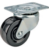 ProSource Swivel Caster Heavy Duty Rubber Black Wheel Plate 125 lb Steel Housing Material