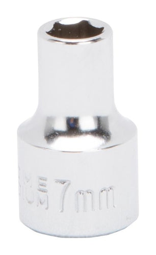 Vulcan Drive Standard Socket Metric 3/8 Drive 6-Point Chrome Vanadium Steel Chrome