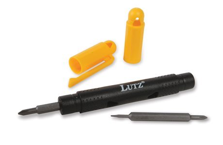 Lutz Hardware 4-in-one Pocket Mini Screwdriver for DIY Enthusiasts in Tight Spaces